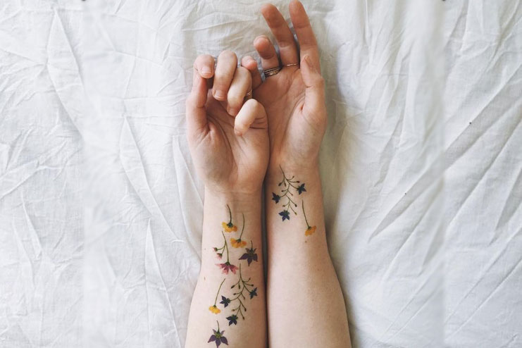 Realistic Daffodil Tattoo