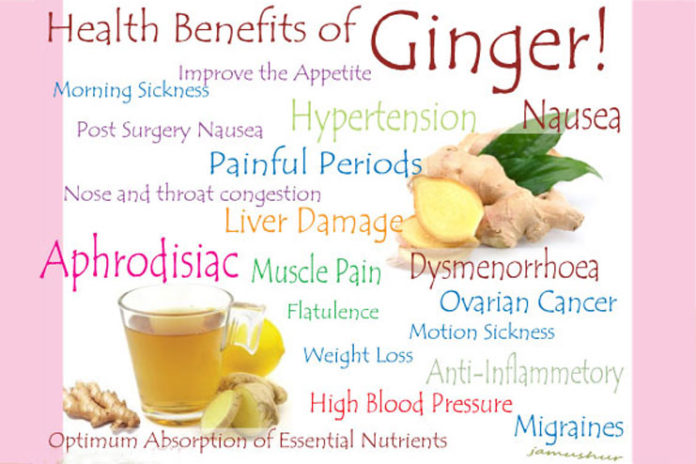 health benefits of ginger