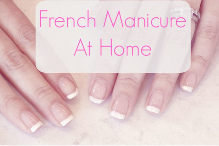 French manicure at home