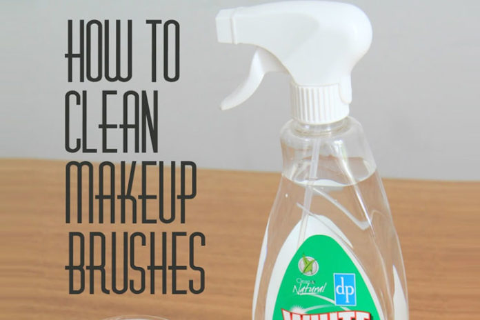 How to clean makeup brushes