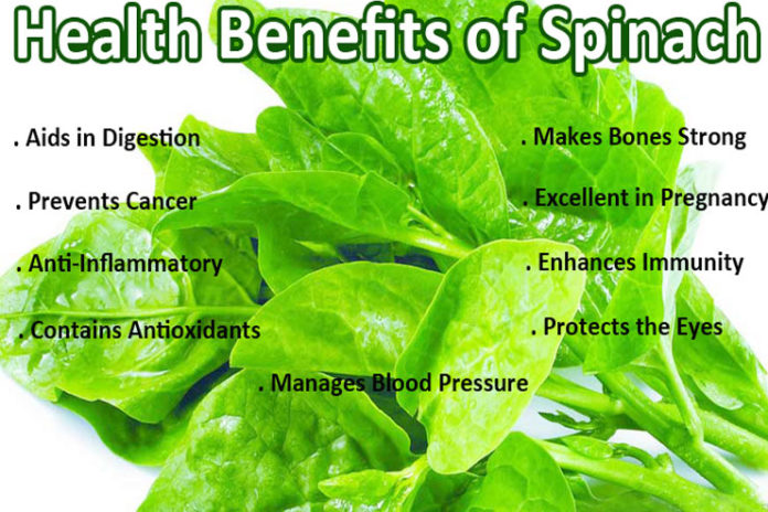 health benefits of spinach