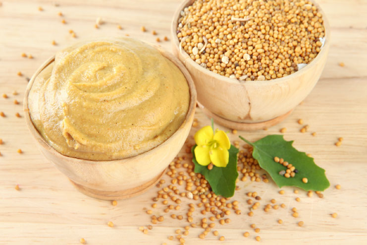 Mustard seeds are natural scrubs