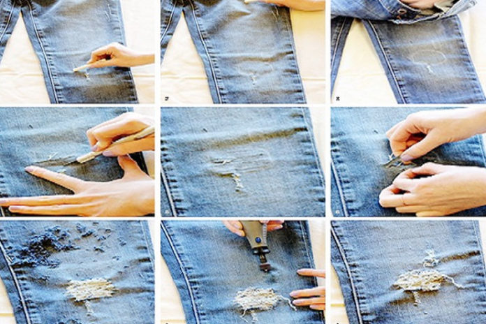 how to make ripped jeans