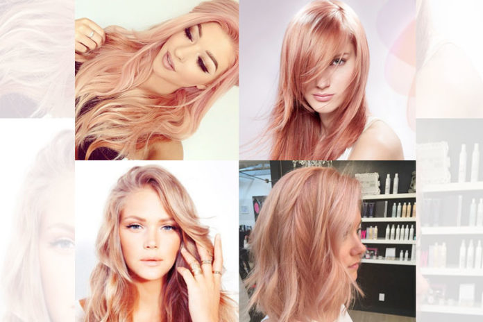 how to get rose gold hair