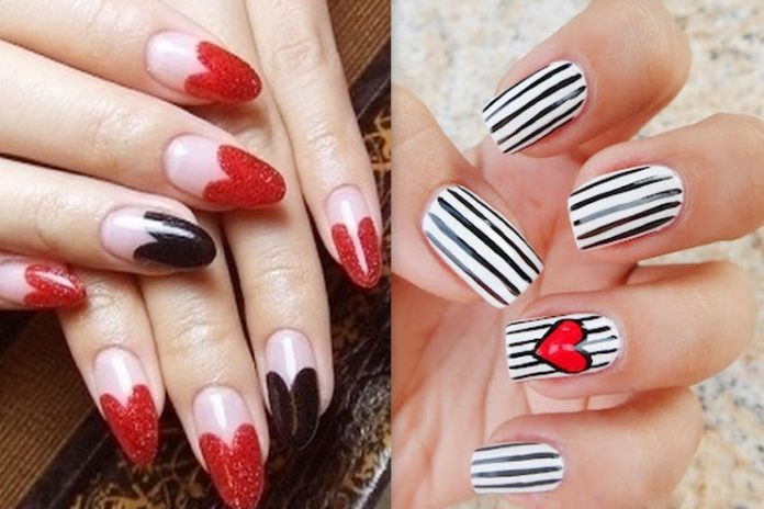 valentine day nail art ideas