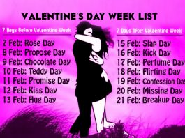 Have You Read About Valentine’s Day Week List Yet? (An Interesting And Insane Compilation)