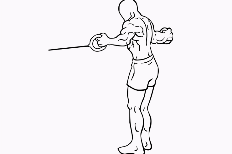 Dumbbell y raise- 10 reps