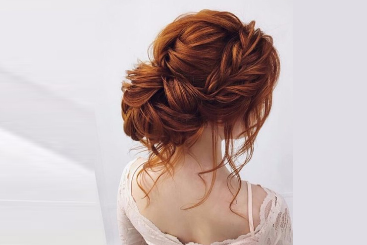 The one that’s the messy romantic hair updo