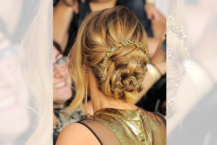 The one with the Grecian Goddess updo