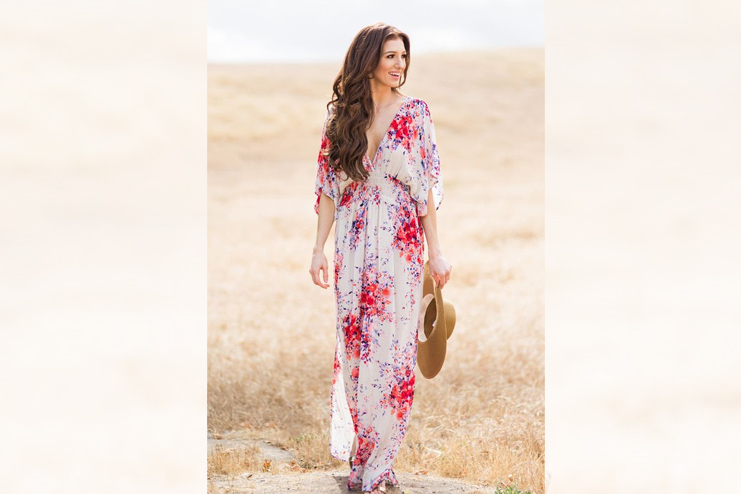 A flowy dress or maxi dress with heels