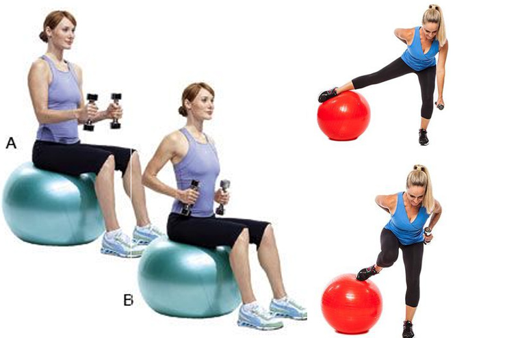 Stability Ball Workout for ForeArms