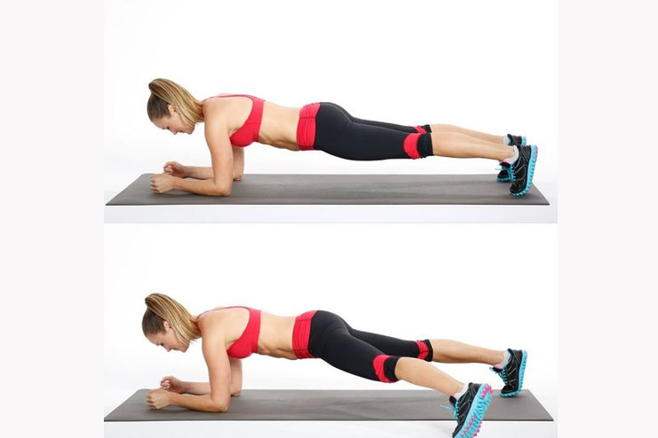 Planks With Side Steps