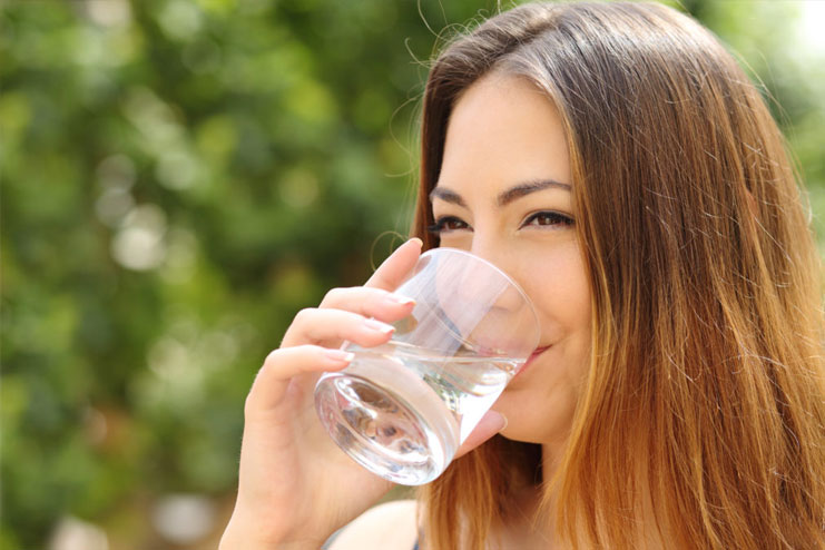 Cleanse your nails with water