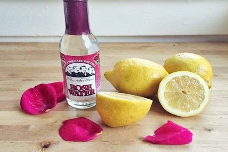 Lemon Juice and Rosewater toner