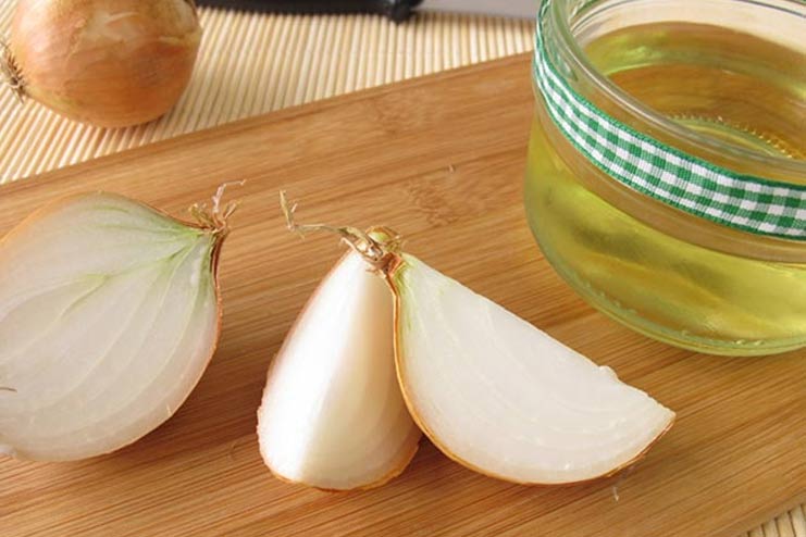 Onion Juice + Castor Oil