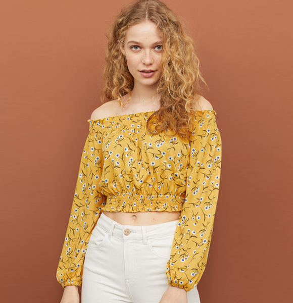 Shining-Yellow-Off-Shoulder