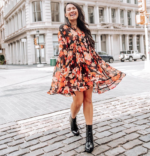 A-Short-Floral-Dress