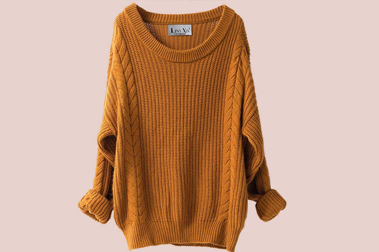 Liny Xin Womens Cashmere Oversized Loose Sweater