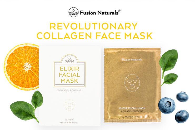 Fusion Naturals All Natural Collagen Face Mask for Anti-aging