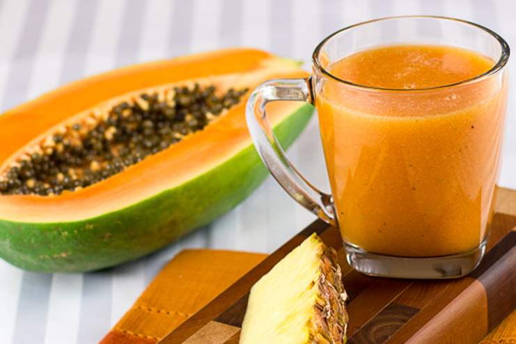 Papaya-And-Pineapple-Juice