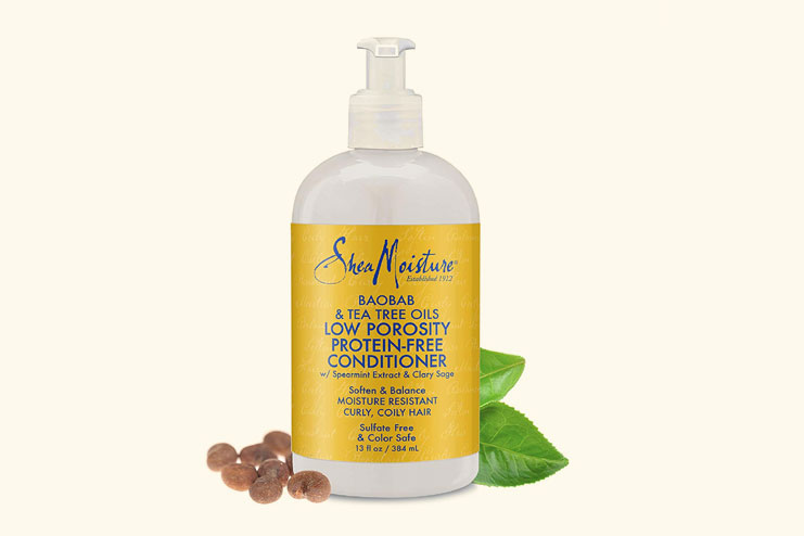 Shea Moisture Baobab and Tea Tree Oils Low Porosity Protein-Free Conditioner