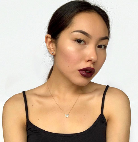 Darkest Mauve Lipstick For A Black Dress