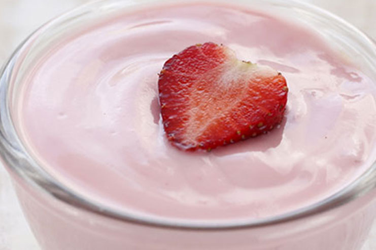 Mayonnaise and strawberry hair mask