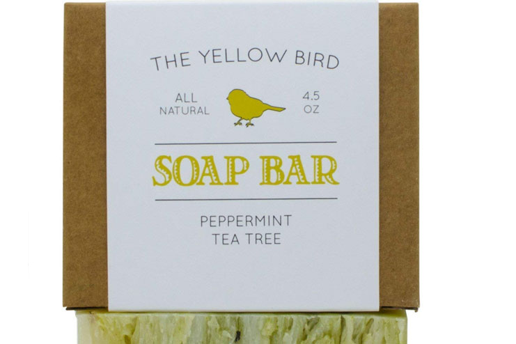 The Yellow Bird Peppermint Tea Tree Soap Bar