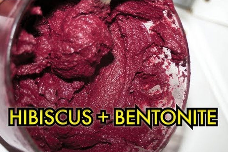 Bentonite Clay And Hibiscus Powder