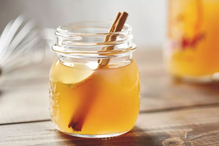 Orange peel, honey and apple cider vinegar