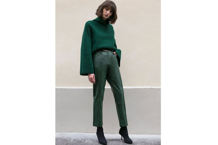 Emerald Green Cropped Pants