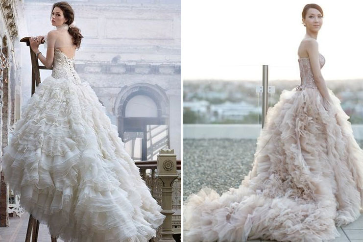 Frilly Wedding Gown