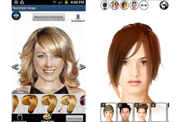 Hairstyle Lite app screenshot