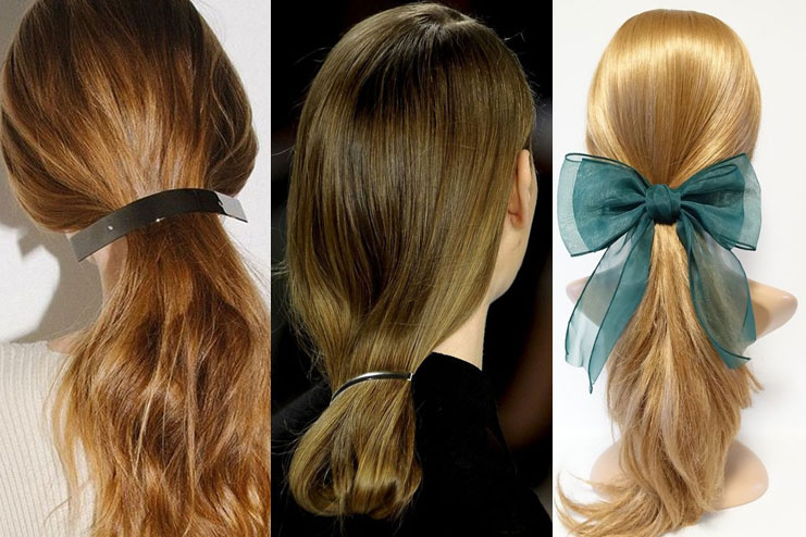 Modest Barrette Hair style