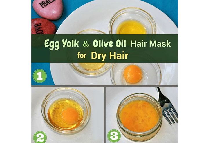 Egg Olive Oil Apple cider vinegar Say adieu to dry hair