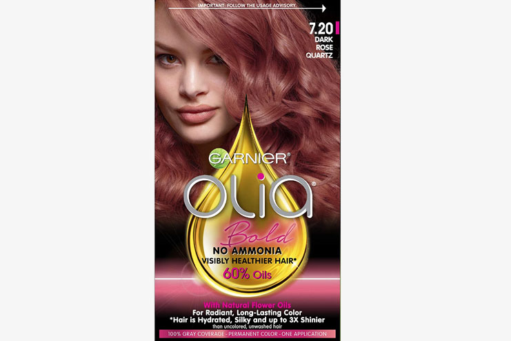 Garnier Olia Bold Permanent Hair Color in 7 20 Dark Rose Quartz