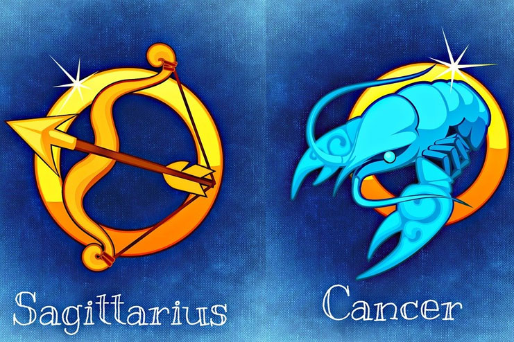 Saggitarius and Cancer