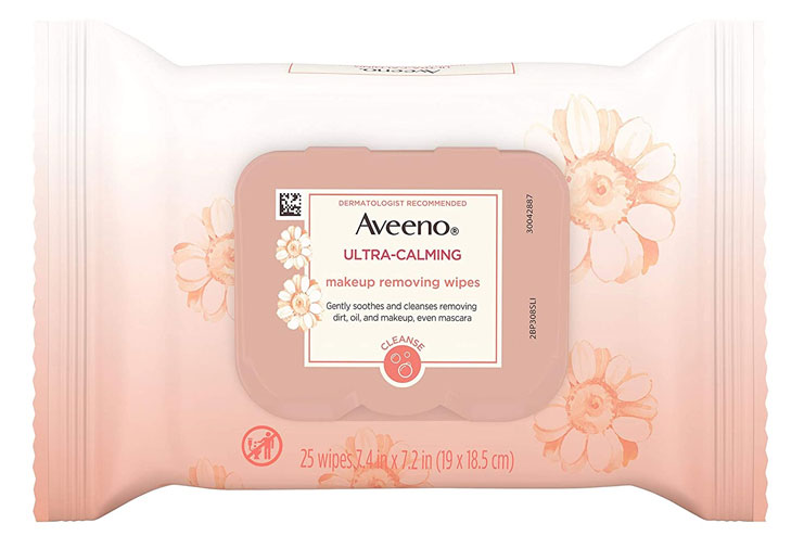 Aveeno Ultra-Calming Cleansing Oil-Free Makeup Removing Wipes