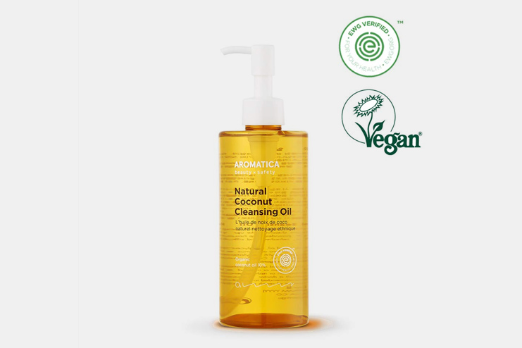 Best For Dry And Sensitive Skin AROMATICA Natural Coconut Cleansing Oil