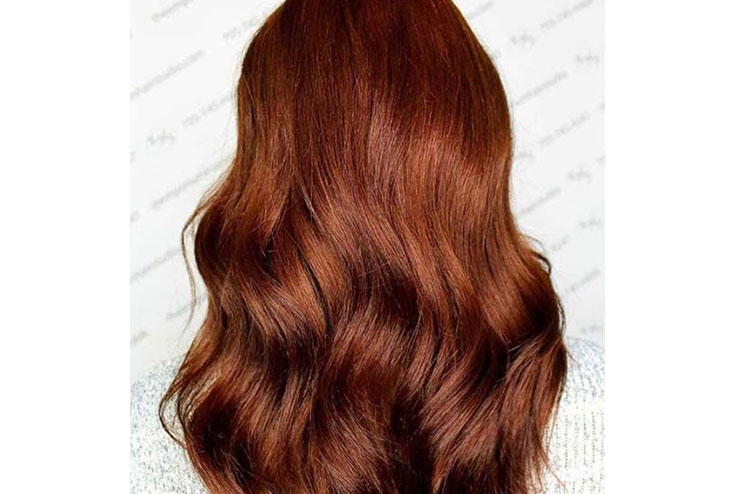 Auburn brown hair color