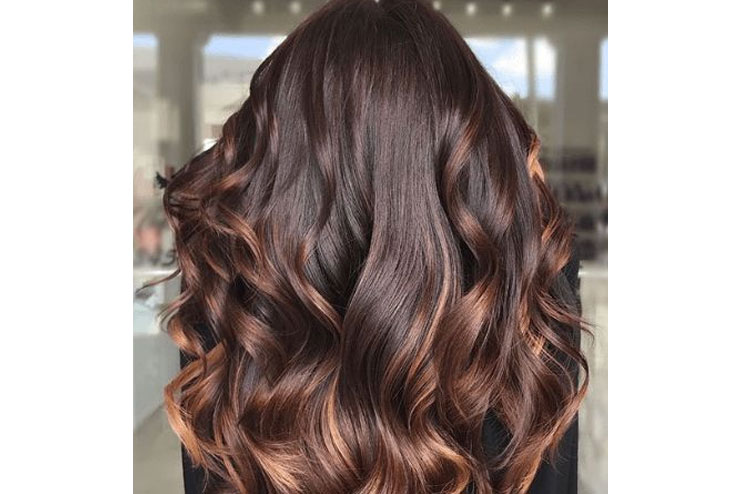 Brunette deep brown hair color