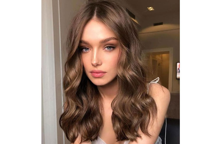 Coffee brown hair color