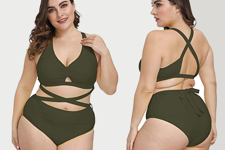 Kisscynest Women Plus Size Swimwear